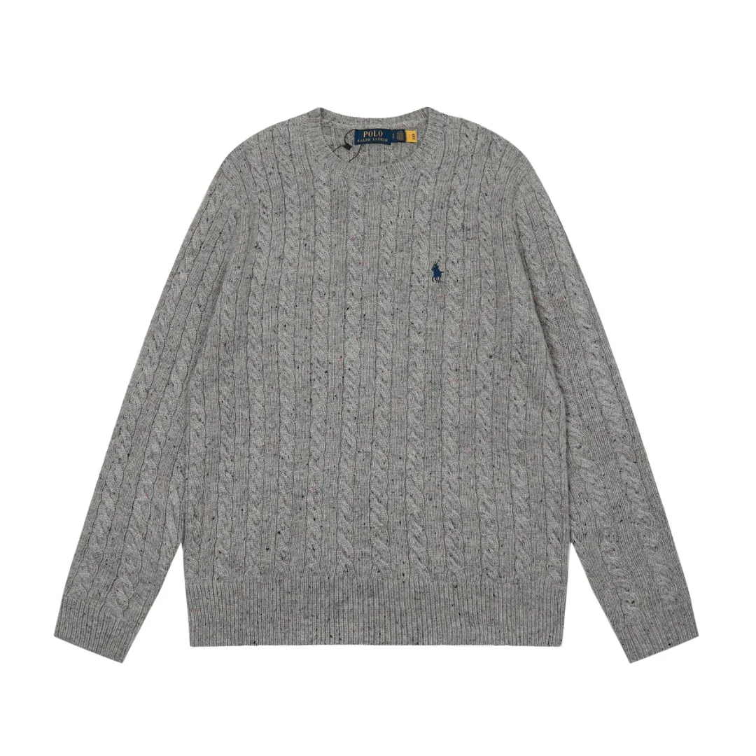 P220 Top quality" Style number: DS028# [Ralph Lauren wool blended pony embroidered logo twist knitted sweater] ✅Ralph Lauren gradient multi-color dot versatile couple's knitted round neck pullover sweater ✅15% merino cotton wool 85% wool blend Customized laser buttons Clean and clear texture ✅ZP quality 1:1 version Scan the code to enter the GF website Counter quality ✅Detailed quality The only one in Guangzhou Imported quality wool, focusing on high-end, cost-effective, good quality needless to say. ✅The version is restored to the original order. The maximum size can be worn up to 180 pounds. Loose, comfortable and stress-free. ✅The upper body is simple and easy to match. A must-have for ootd. Good-looking clothes are never picky. A must-have in couples' wardrobes. Size: S-L. Color: Navy blue, light blue, off-white, gray, Christmas red.